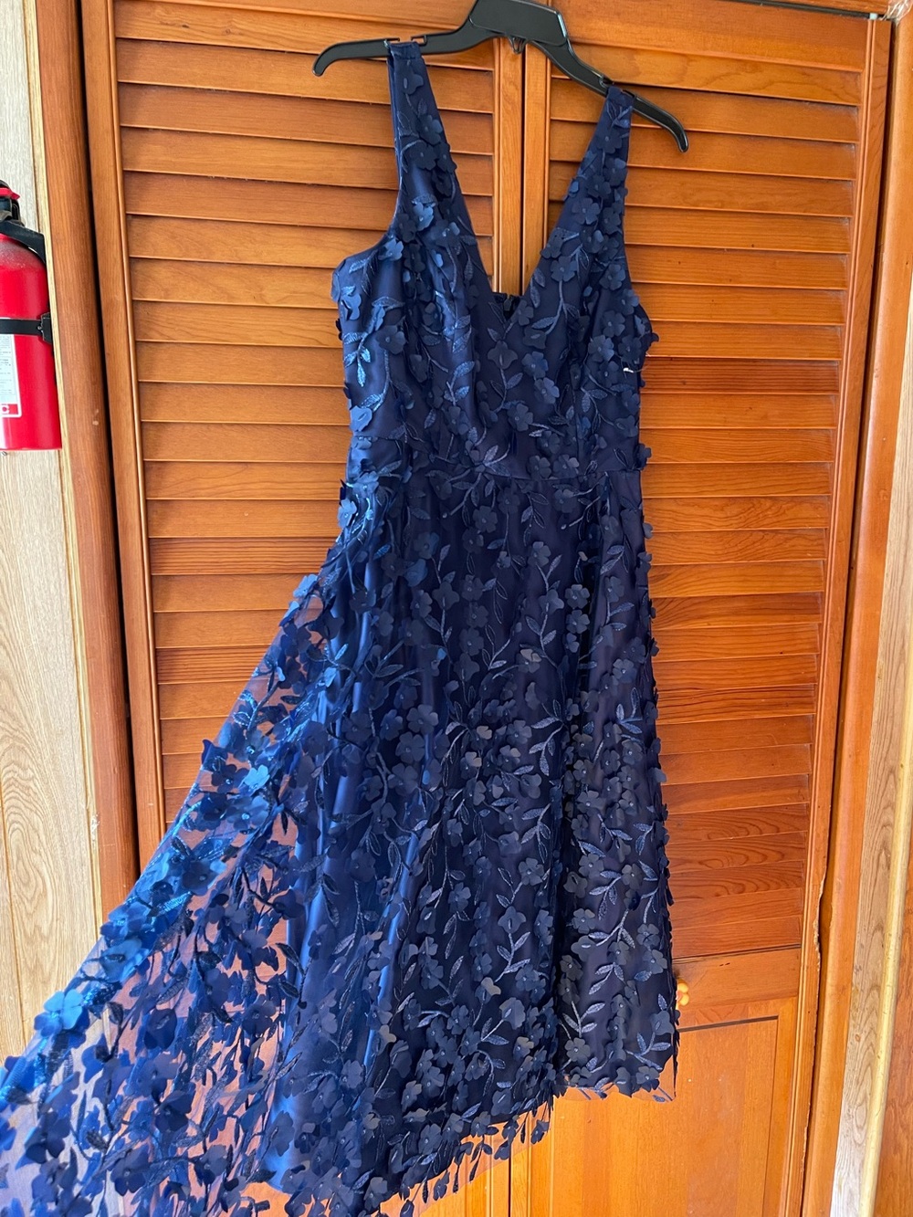 Eliza J V Neck Fit and Flare Dress. Size 10 Women #522 - Picture 4 of 8
